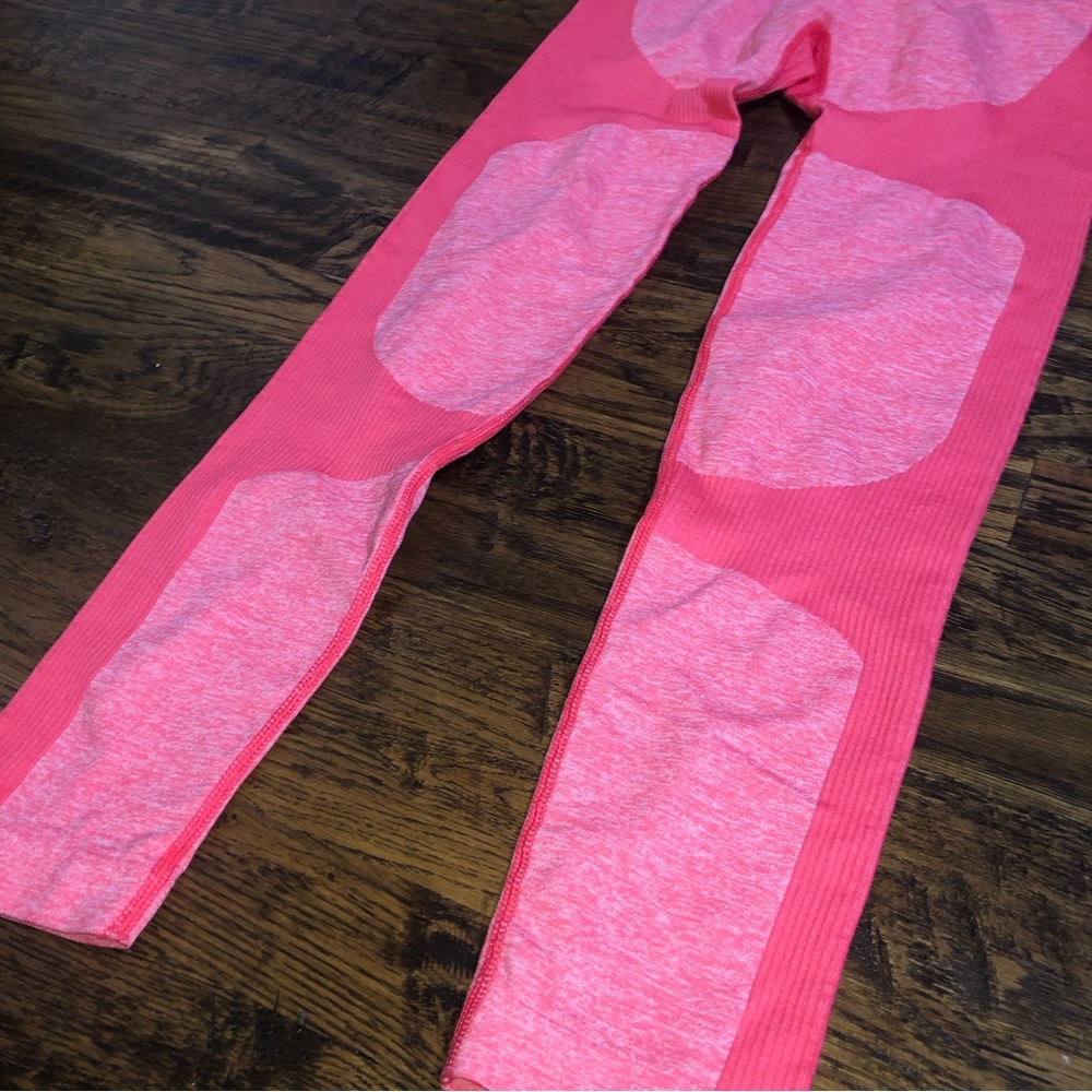 Amazon Matching Set Ribbed Bra Leggings Compression Size Large New - Picture 7 of 11